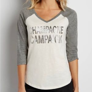 Baseball tee 3/4 sleeve​